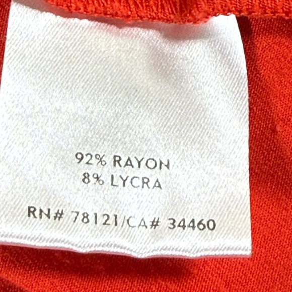 Eileen Fisher Womens Orange Coral Asymmetrical Hem Sleeveless Dress Sz PP 0-2 - Picture 12 of 13